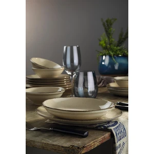 Kütahya Porselen Pearl Colorx Eo 24 Parça 6 Kişilik Yemek Takımı Tarçın