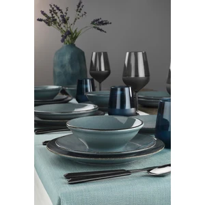 Kütahya Porselen Pearl Colorx Eo 24 Parça 6 Kişilik Yemek Takımı Mavi