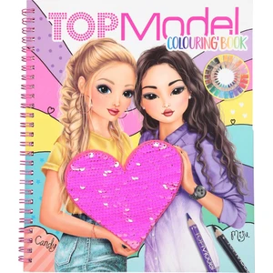 Top Model Colouring Book With Reversible Sequins Tasarım Defteri