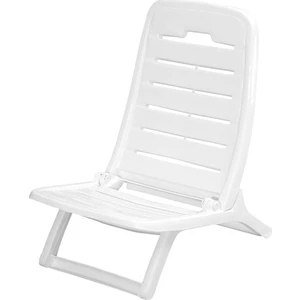 Plastik Tempo Katlanır Plaj Sandalyesi Beyaz