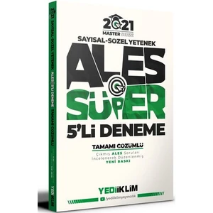 Yediiklim Yayınları Master Serisi ALES Sayısal-Sözel Yetenek Tamamı Çözümlü Süper 5'li Deneme
