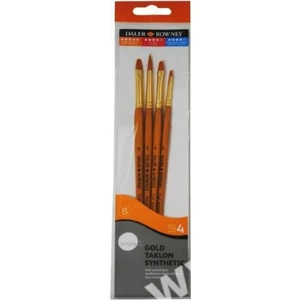 Daler Rowney Gold Taklon Sentetik Fırça Seti 4'lü 403