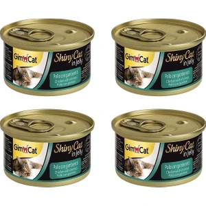 Shinycat Konserve Kedi Maması - Tavuklu Karidesli 70GR x 4 Adet
