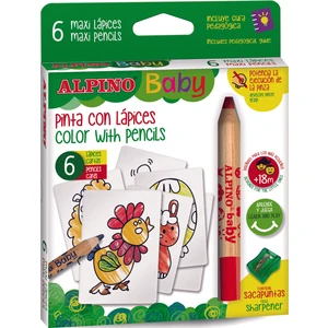 AL-002006 Baby Kuru Boya Kalemi 6'lı