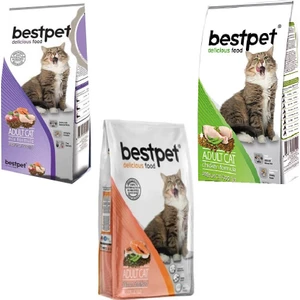 Enfes Tavuklu,karışık,somonlu Kedi Maması 1kg x 3 Adet