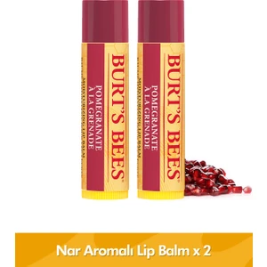 Burt's Bees Burts Bees Nar Aromalı Dudak Bakım Kremi Blister Ambalaj -Pomegranate Lip Balm Blister 4,25 gr x 2 Adet