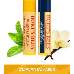 Burt's Bees Burts Bees Beeswax + Vanilya Aromalı Dudak Bakım Kremi Avantaj Seti
