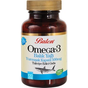 Omega 3 Balık Yağı 100 Yumuşak Kapsül 650 mg