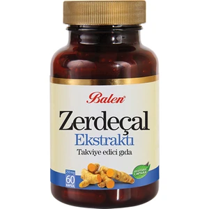 Zerdeçal Ekstraktı Kapsül Takviye Edici Gıda 325 mg 60 Kapsül