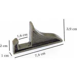 İkili Döküm Metal Teşhir Ayak 7,4 cm