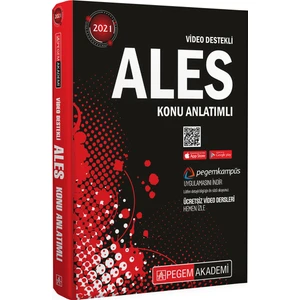 Pegem Akademi Yayıncılık ALES 2021 Tüm Adaylar için Video Destekli Konu Anlatımlı