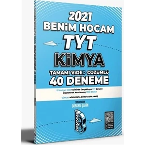 Benim Hocam Yayınları 2021 TYT Kimya Tamamı Video Çözümlü 40 Deneme Sınavı
