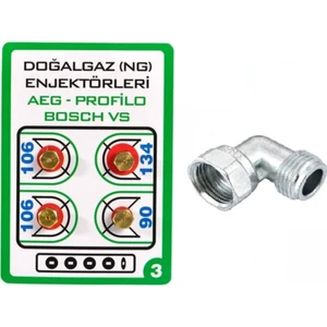 Ocak Dönüşüm Seti Doğalgaz Üniversal 7mm