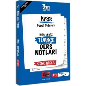 Yargı Yayınevi 2021 KPSS Türkçe Kısa Ve Öz Ders Notları