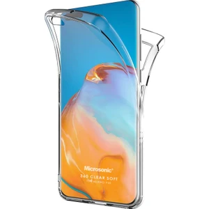 Huawei P40 Kılıf 6 Tarafı Tam Full Koruma 360 Clear Soft Şeffaf