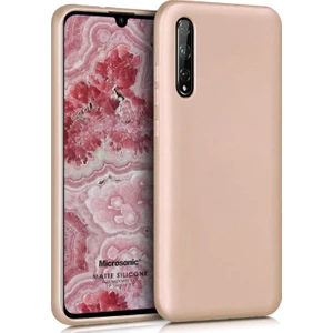 Matte Silikon Huawei P Smart S Kılıf Gold