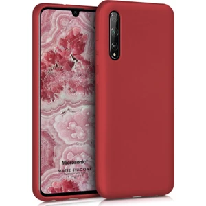 Matte Silikon Huawei P Smart S Kılıf Kırmızı
