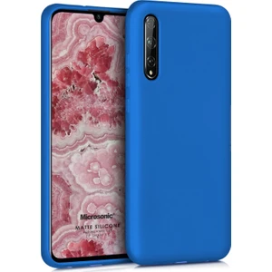 Matte Silikon Huawei P Smart S Kılıf Mavi