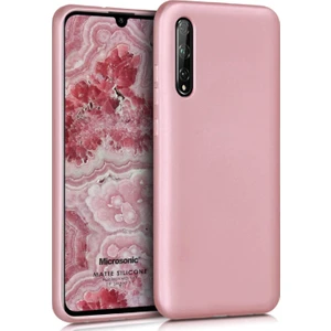 Matte Silikon Huawei P Smart S Kılıf Rose Gold