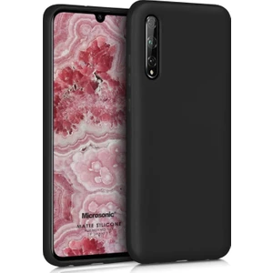 Matte Silikon Huawei P Smart S Kılıf Siyah