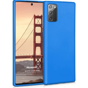 Matte Silikon Samsung Galaxy Note 20 Kılıf Mavi