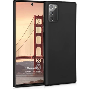 Matte Silikon Samsung Galaxy Note 20 Kılıf Siyah
