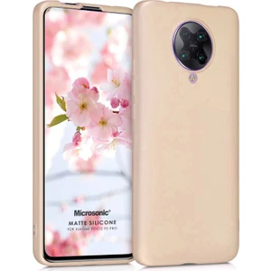 Matte Silikon Xiaomi Poco F2 Pro Kılıf Gold