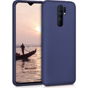 Matte Silikon Xiaomi Redmi 9 Kılıf Lacivert