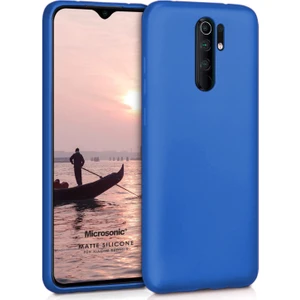 Matte Silikon Xiaomi Redmi 9 Kılıf Mavi