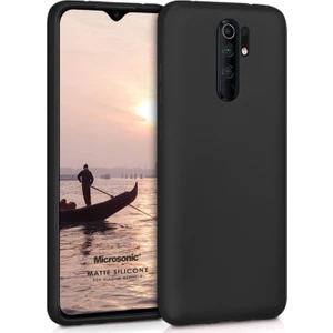 Matte Silikon Xiaomi Redmi 9 Kılıf Siyah