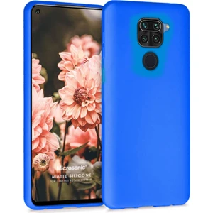 Matte Silikon Xiaomi Redmi Note 9 Kılıf Mavi