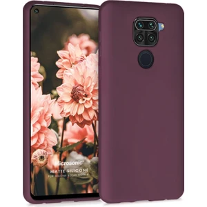 Matte Silikon Xiaomi Redmi Note 9 Kılıf Mor
