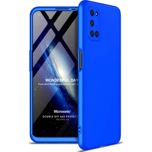 Oppo A52 Kılıf Double Dip 360 Protective Mavi