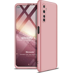 Realme 6 Pro Kılıf Double Dip 360 Protective Rose Gold