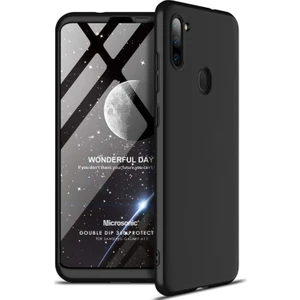 Samsung Galaxy A11 Kılıf Double Dip 360 Protective Siyah