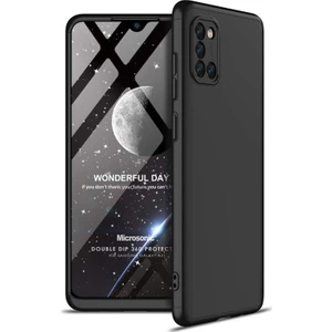 Samsung Galaxy A31 Kılıf Double Dip 360 Protective Siyah