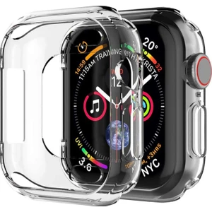 Apple Watch Uyumlu Series 1 42mm Kılıf 360 Full Round Soft Silikon Şeffaf