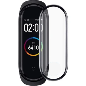 Xiaomi Mi Band 3 Tam Kaplayan Temperli Cam Full Ekran Koruyucu Siyah