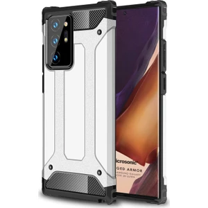 Samsung Galaxy Note 20 Ultra Kılıf Rugged Armor Gümüş