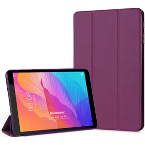 Huawei MatePad T8 8'' Kılıf Slim Translucent Back Smart Cover Mor