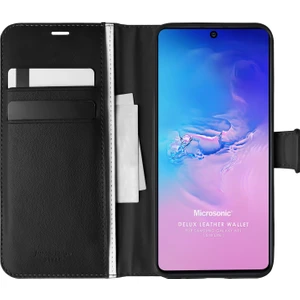 Samsung Galaxy S10 Lite Kılıf Delux Leather Wallet Siyah