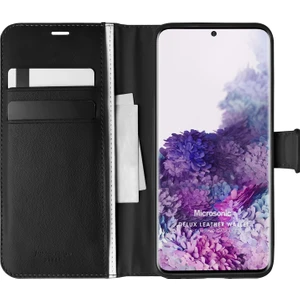 Samsung Galaxy S20 Kılıf Delux Leather Wallet Siyah