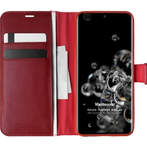Samsung Galaxy S20 Ultra Kılıf Delux Leather Wallet Kırmızı
