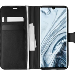 Xiaomi Mi Note 10 Kılıf Delux Leather Wallet Siyah