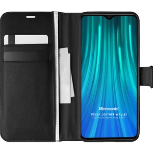 Xiaomi Redmi Note 8 Pro Kılıf Delux Leather Wallet Siyah