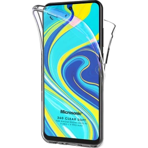Xiaomi Redmi Note 9S Kılıf 6 Tarafı Tam Full Koruma 360 Clear Soft Şeffaf