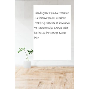Manyetik Yapışkanlı Beyaz Akıllı Kağıt Tahta 100x120 cm
