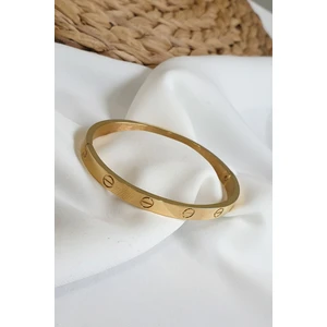X-lady Accessories Çelik Kelepçe Bileklik Altın