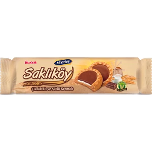 Saklıköy Çikolatalı Sütlü Kremalı Bisküvi 100 gr