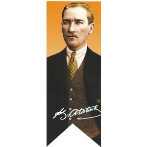 Antalya Dünya Bayrak Atatürk Imza Posterli Kırlangıç Bayrağı  70 x 200 cm